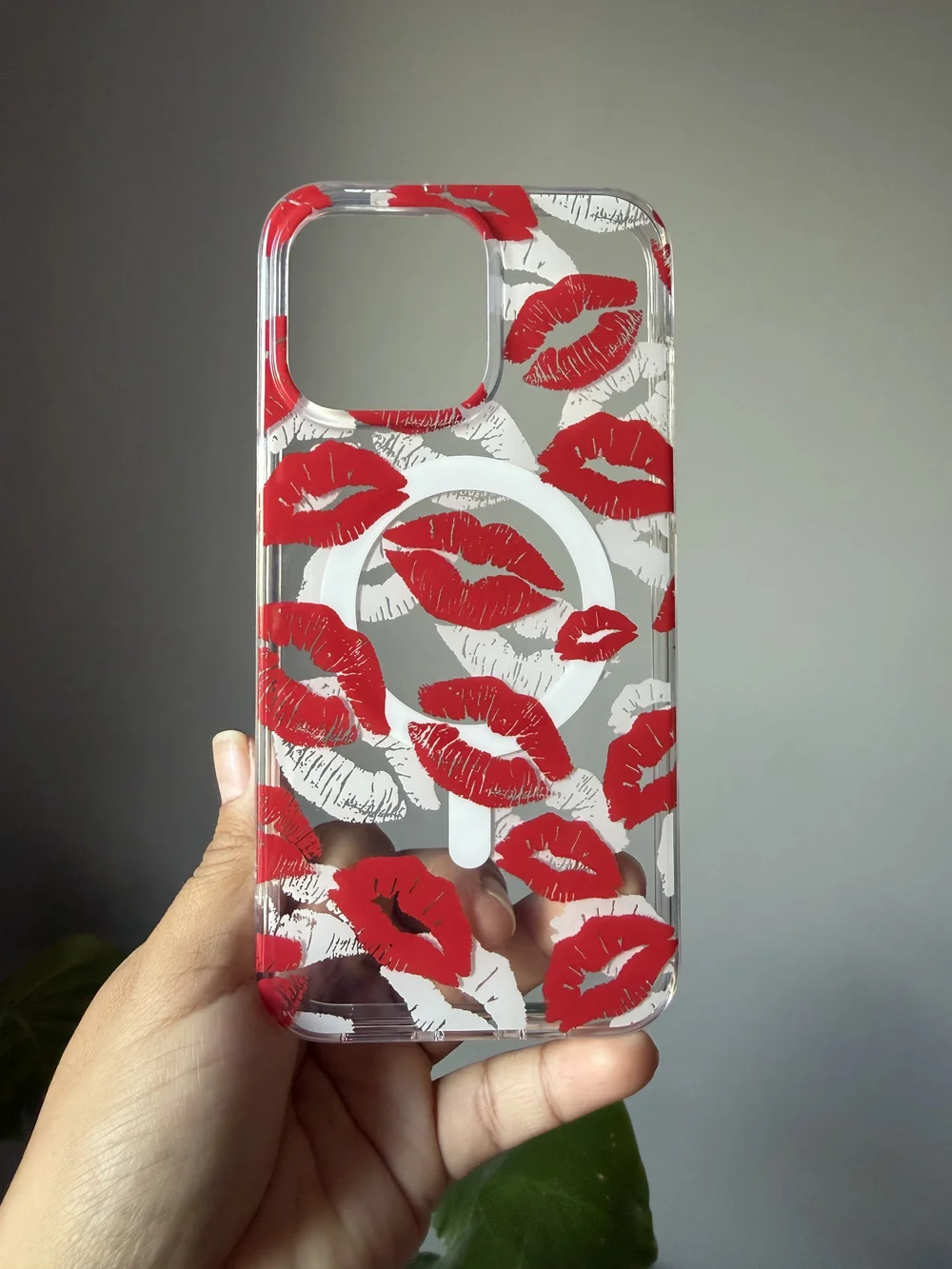 16 Pro Max Phone Case with Red Lips